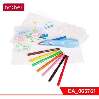ФЛОМОГРАФ Hatber EA-9084 Электрический с трафаретами и фломастерами в картонной коробке
