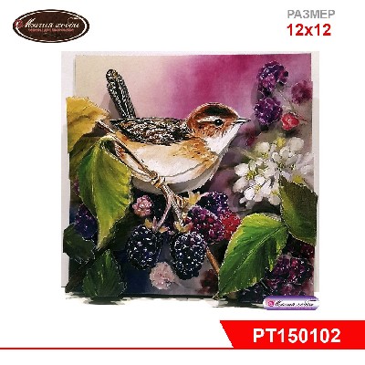 Папертоль "Летняя пташка"  12х12см.