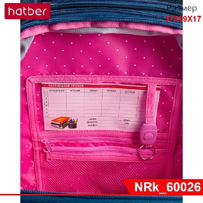 Рюкзак Hatber ERGONOMIC Classic-Котик- 37Х29Х17 см EVA материал светоотраж. 2 отделения 2 кармана с