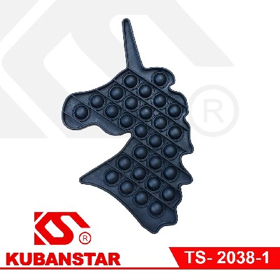 Игрушка АНТИСТРЕСС  POP IT "ЕДИНОРОЖЕК" чёрный.