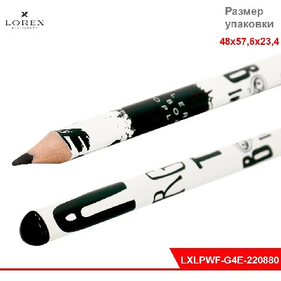 Карандаш чернографит. пластик LOREX WOOD FREE GRUNGE 4EVER НВ заточенный трехгр. тубус принт на корп