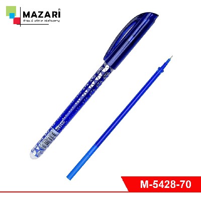 Ручка гелевая со стираемыми чернилами BRUNTY T, СИНЯЯ,  игольчатый пиш. узел 0.5мм, терм