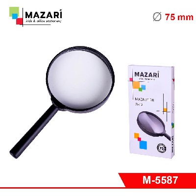 Лупа, 2-кратное увеличение,  диаметр 75 мм, с европодвесом