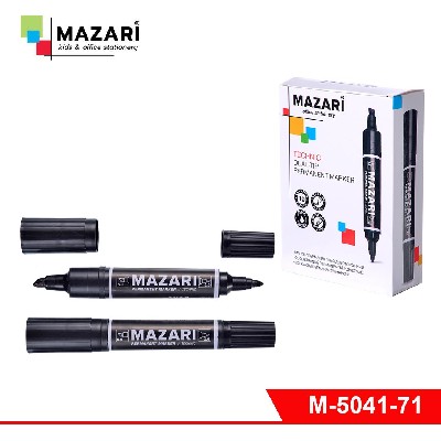 Маркер перманентный TECHNIC ЧЕРНЫЙ пулевидный наконечник, ширина линии письма 2мм/6мм