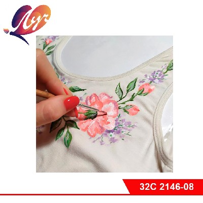 Краски по ткани 6 цв в блок-таре 5 мл