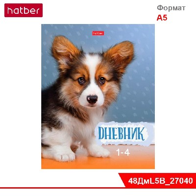 Дневник для 1-4кл. 48л А5ф ЛАЙТ интегральный переплет Со справ.инф мат.ламин. -Жил-был пес-