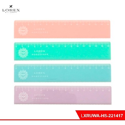 Линейка LOREX WAVE HOROSCOPE 15 см пластик