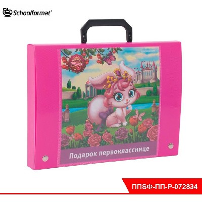 Портфель ПОДАРОК ПЕРВОКЛАССНИКУ ЦВЕТОЧНЫЕ ФЕИ роз. пластик