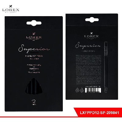 Фломастеры LOREX PRO-DRAW SUPERIOR классические 12 цв. кругл. корп. стандартные круглая карт. упак.