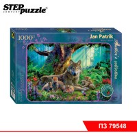 Мозаика "puzzle" 1000 "Лесные волки" (Авторская коллекция)
