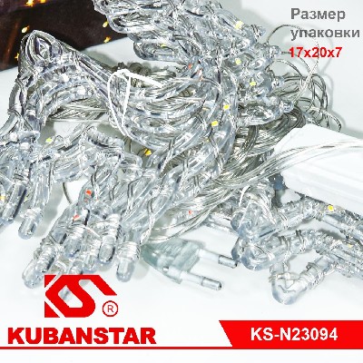 Новогодняя гирлянда занавеска "Олень со звездами"