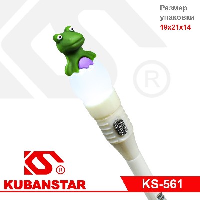 Ручка шариковая со светящимся наконечником "ДИНОЗАВР"