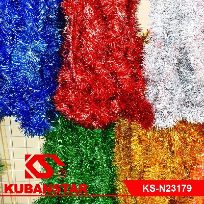 Мишура в ассортименте 6 цветов, 9см x 200см,