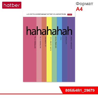 Бизнес-блокнот 80л А4ф 210х290мм 5-цв. блок клетка тв.переплет мат.ламин.-Лолометр-