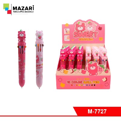 Ручка шариковая автоматическая SWEET, 10-ти цв.