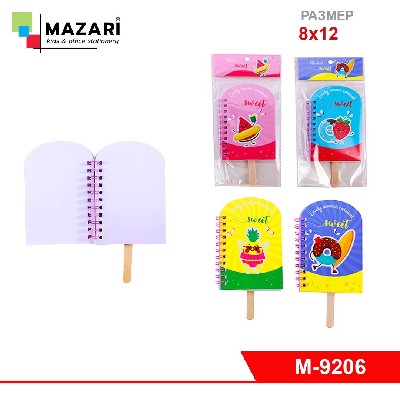 Блокнот ЭСКИМО на евроспирали 8x12 см, 52 л., линованный внутренний блок, плотность бумаги 70г/м2