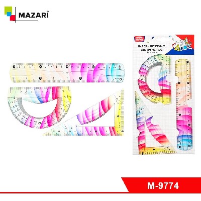 Набор чертежных инструментов, 3 предмета