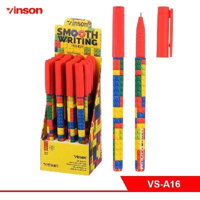 Ручка VINSON на масляной основе синяя "FASHION"