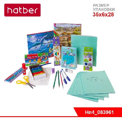 Набор школьно-письменных принадлежностей -Учись с удовольствием- -МимиЛапки-