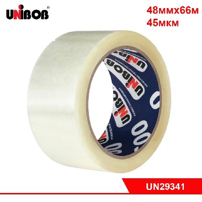 Клейкая лента упаковочная, 48мм х 66м,  45мкм UNIBOB