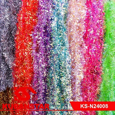 Мишура в ассортименте 6 цветов, 7см x 200см,