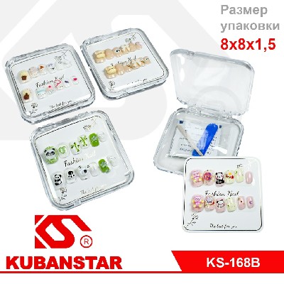 Детские накладные ногти а ассортименте 6 видов