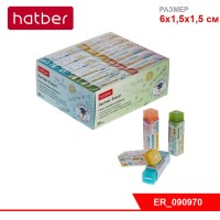 Ластик PVC Hatber Вспомнить все: -Математика-  прямоугольный 36 шт в картонной Дисплей-витрине