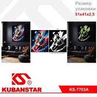 Набор для раскрашивания по номерам "ХАМЕЛЕОН" 40х50(акр. кр.,2 кисти, холст на раме, светящ. краска)