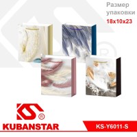 Пакет подарочный "Перышко" 18*10*23 цвета в ассортименте