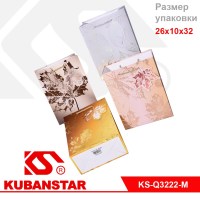Пакет подарочный "Кленовый лист" 26*10*32 цвета в ассортименте