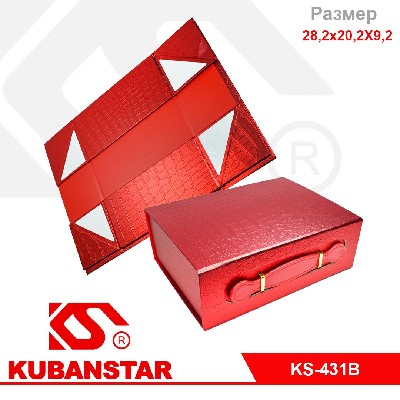 Подарочная коробка в разобранном виде 28.2*20.2*9.2 см.