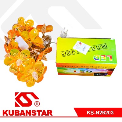 Новогоднее украшение светильник "Цветы" 12 ламп.