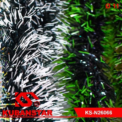 Мишура в ассортименте зеленая 2х цветов d11