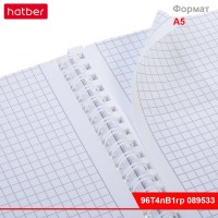 Тетрадь 96л А4ф клетка 60-65г/кв.м перфорация на отрыв  на гребне 2 диз. в блоке серия -Пределы норм