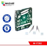 Мел белый, 6 шт., коробка картонная c европодвесом