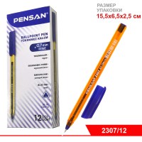 Ручка PENSAN HONEY TRIANGLE BALL POINT PEN MEDIUM 0,7 mm BLUE